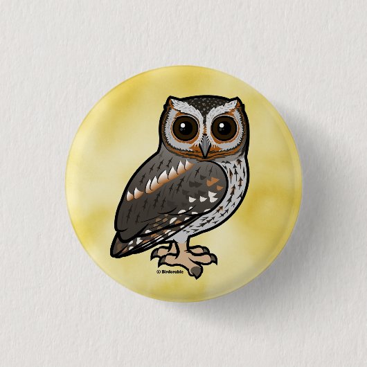 Badge Rond 2,50 Cm Chouette flammée Birdorable (Devant)
