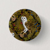 Badge Rond 2,50 Cm Chouettes, fougères, chênes et baies 2 (Devant)