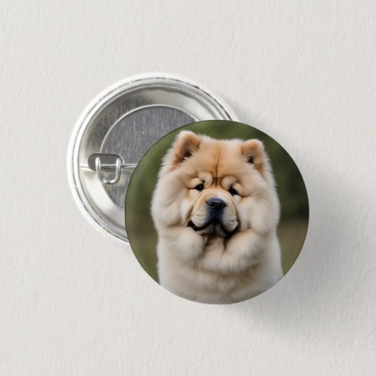 Badge Rond 2,50 Cm Chow Chow (Devant & derrière)