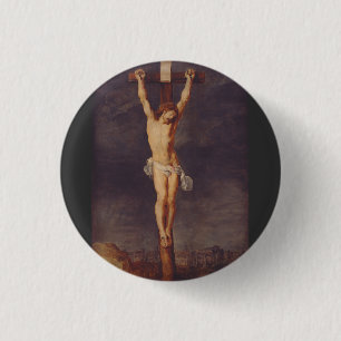 Badge Rond 2,50 Cm Christ mort sur la croix par Pierre Paul Rubens Ar
