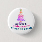 Badge Rond 2,50 Cm Christmas Tree (Devant)