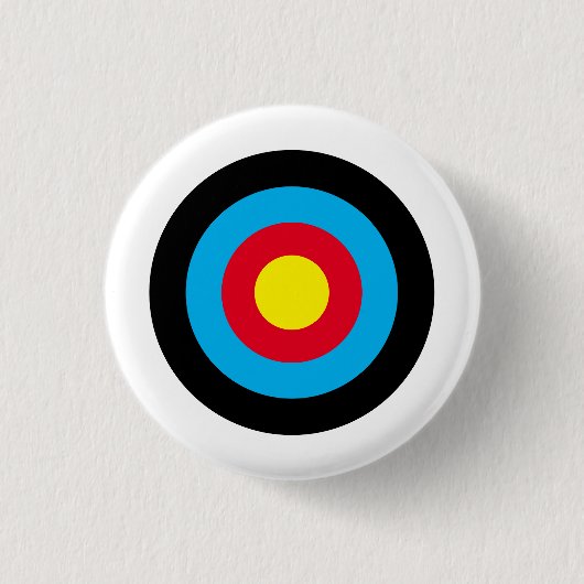 Badge Rond 2,50 Cm Cible de tir à l'arc (Devant)
