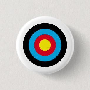 Badge Rond 2,50 Cm Cible de tir à l'arc