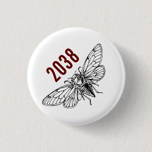 Badge Rond 2,50 Cm Cicadas 2038