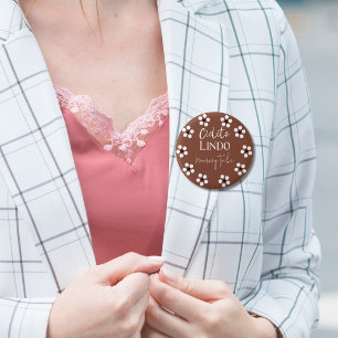 Badge Rond 2,50 Cm Cielito Lindo Talavera Baby shower mexicain Fiesta