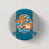 Badge Rond 2,50 Cm Cimetière de chevalier 10e anniversaire d'âge broc (Devant)