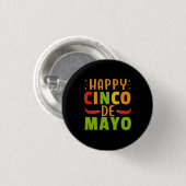 Badge Rond 2,50 Cm Cinq Mai (Devant & derrière)