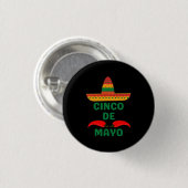 Badge Rond 2,50 Cm Cinq Mai (Devant & derrière)