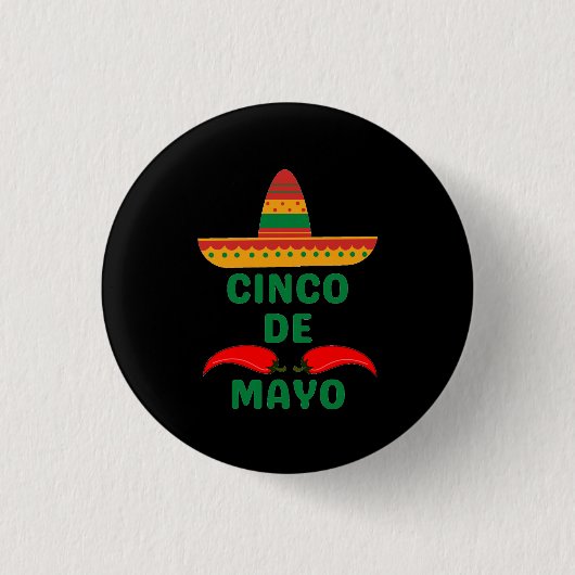 Badge Rond 2,50 Cm Cinq Mai (Devant)