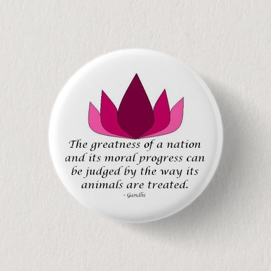 Badge Rond 2,50 Cm Citation de Gandhi (Devant)