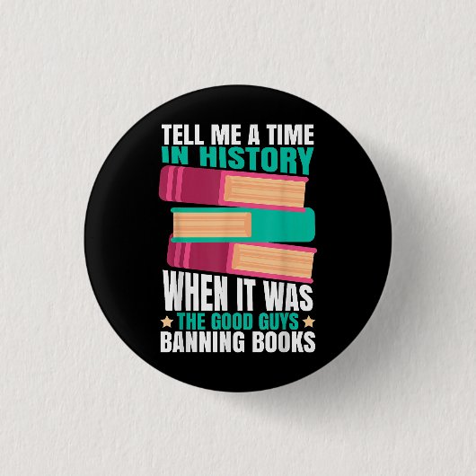 Badge Rond 2,50 Cm Citation de livres interdits  (Devant)