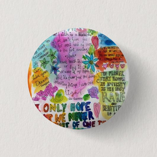 Badge Rond 2,50 Cm Citations (Devant)