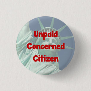 Badge Rond 2,50 Cm Citoyen intéressé impayé