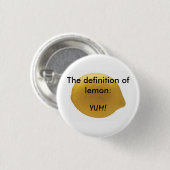 Badge Rond 2,50 Cm Citron (Devant & derrière)