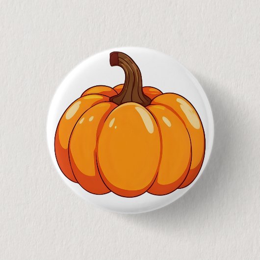 Badge Rond 2,50 Cm Citrouille (Devant)