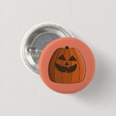 Badge Rond 2,50 Cm Citrouille Cool (Devant & derrière)