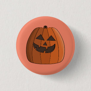 Badge Rond 2,50 Cm Citrouille Cool