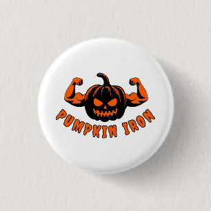 Badge Rond 2,50 Cm Citrouille de fer