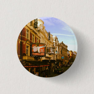 Badge Rond 2,50 Cm Cityscape Vintage urbain