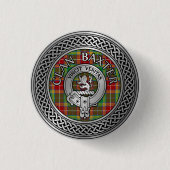 Badge Rond 2,50 Cm Clan Baxter Crest & Tartan Knot (Devant)