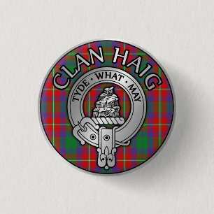 Badge Rond 2,50 Cm Clan Haig Crest & Tartan