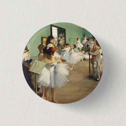 Badge Rond 2,50 Cm Classe de danse Edgar Degas (Devant)