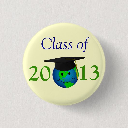 Badge Rond 2,50 Cm Classe de Pin 2013 (Devant)