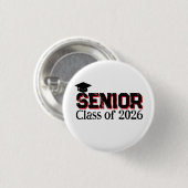 Badge Rond 2,50 Cm Classe Terminale De 2026 (Devant & derrière)