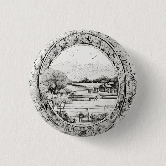 Badge Rond 2,50 Cm Classic Button Collection : Élégance polyvalente (Devant)