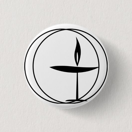 Badge Rond 2,50 Cm Classique "calice flamboyant " (Devant)