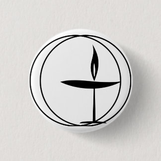 Badge Rond 2,50 Cm Classique "calice flamboyant "
