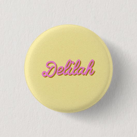 Badge Rond 2,50 Cm Classique de bouton de Delilah (Devant)