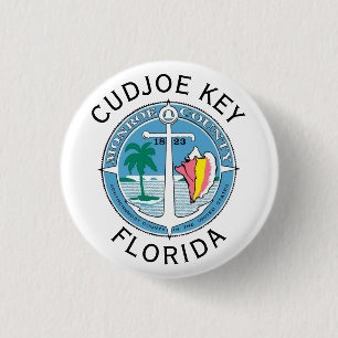 Badge Rond 2,50 Cm Clé Cudjoe - Clés Floride