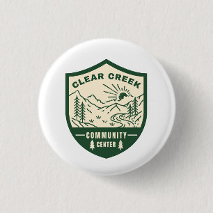 Badge Rond 2,50 Cm Clear Creek Community Centre Collectif Pin