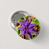 BADGE ROND 2,50 CM CLEMATIS (Devant & derrière)