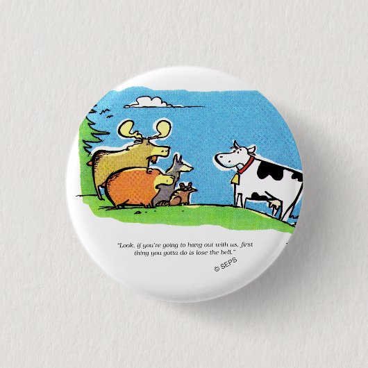 Badge Rond 2,50 Cm Clic animal (Devant)