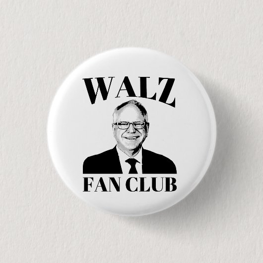 Badge Rond 2,50 Cm Club de fans Tim Walz (Devant)