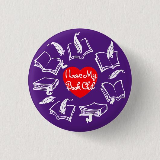 Badge Rond 2,50 Cm Club de lecture (Devant)