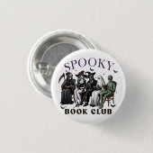 Badge Rond 2,50 Cm club de lecture éffrayant (Devant & derrière)