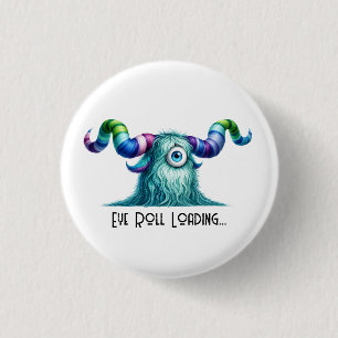Badge Rond 2,50 Cm Clyde – Le monstre curieux aux grands yeux