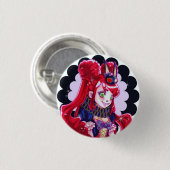 Badge Rond 2,50 Cm CMonster déplaisant et mignon (Devant & derrière)