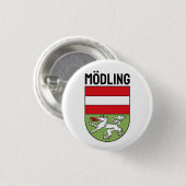 Badge Rond 2,50 Cm Coat of Arms of Mödling, AUSTRIA (Devant & derrière)