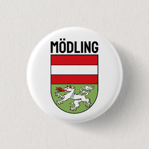 Badge Rond 2,50 Cm Coat of Arms of Mödling, AUSTRIA