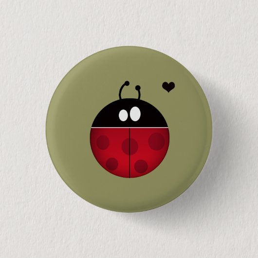 Badge Rond 2,50 Cm coccinelle (Devant)