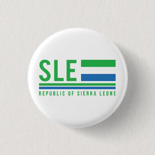 Badge Rond 2,50 Cm Code ISO Sierra Leone
