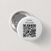 Badge Rond 2,50 Cm Code QR d'ouverture d'exposition sur mesure (Devant & derrière)