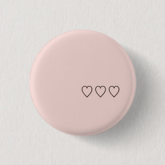 Badge Rond 2,50 Cm Coeur