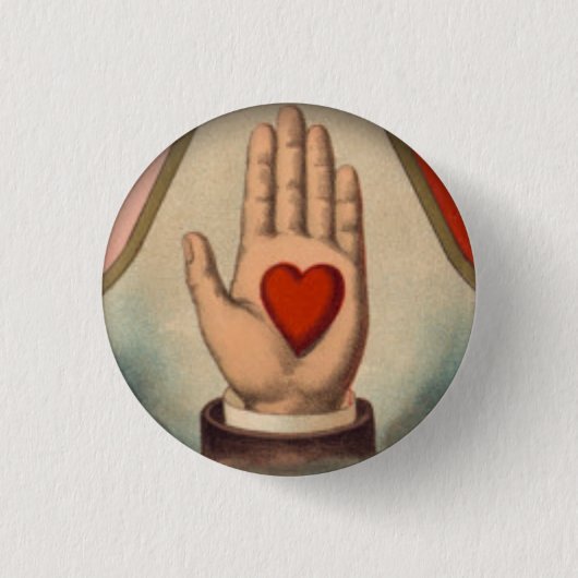 Badge Rond 2,50 Cm Coeur à disposition (Devant)