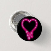 Badge Rond 2,50 Cm coeur coulant (Devant & derrière)