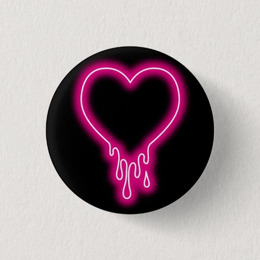Badge Rond 2,50 Cm coeur coulant (Devant)
